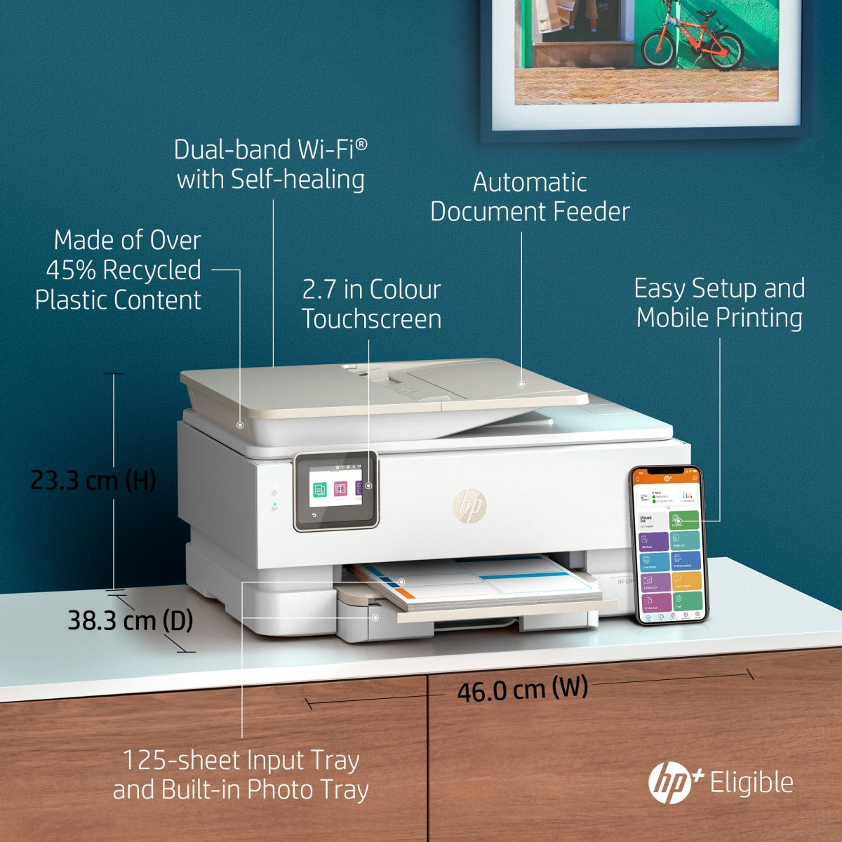 HP ENVY Imprimante tout-en-un HP Inspire 7920e, Couleur, Imprimante pour Maison et Bureau a domicile, Impression, copie, numérisation, Sans fil  HP+  Éligibilit