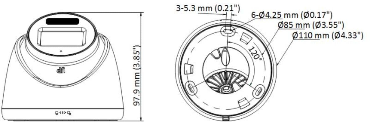 Hikvision DS-2CE78D0T-LFS(2.8mm) Caméra Turret Audio a Lumiere Hybride Intelligente 2MP Fixe
