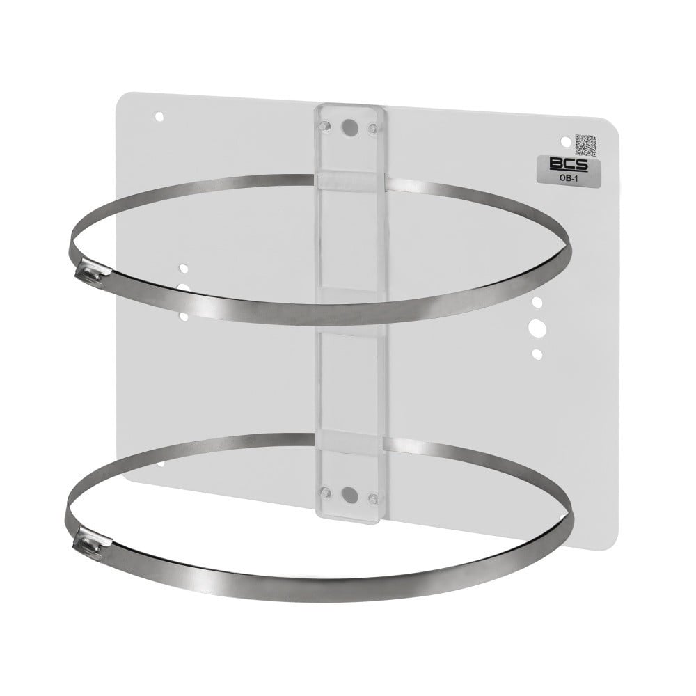 Adaptateur de montage sur poteau BCS BCS-OB-1 pour boîtiers BCS avec des sangles réglables