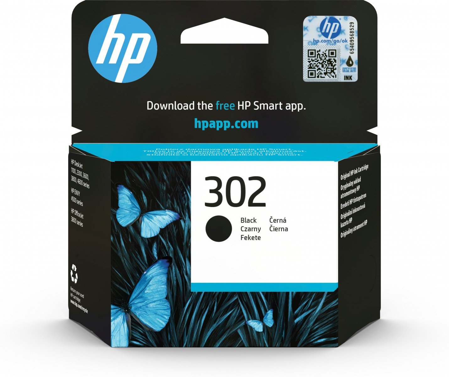 HP Tinte F6U66AE 302 schwarz - Original - Ink Cartridge