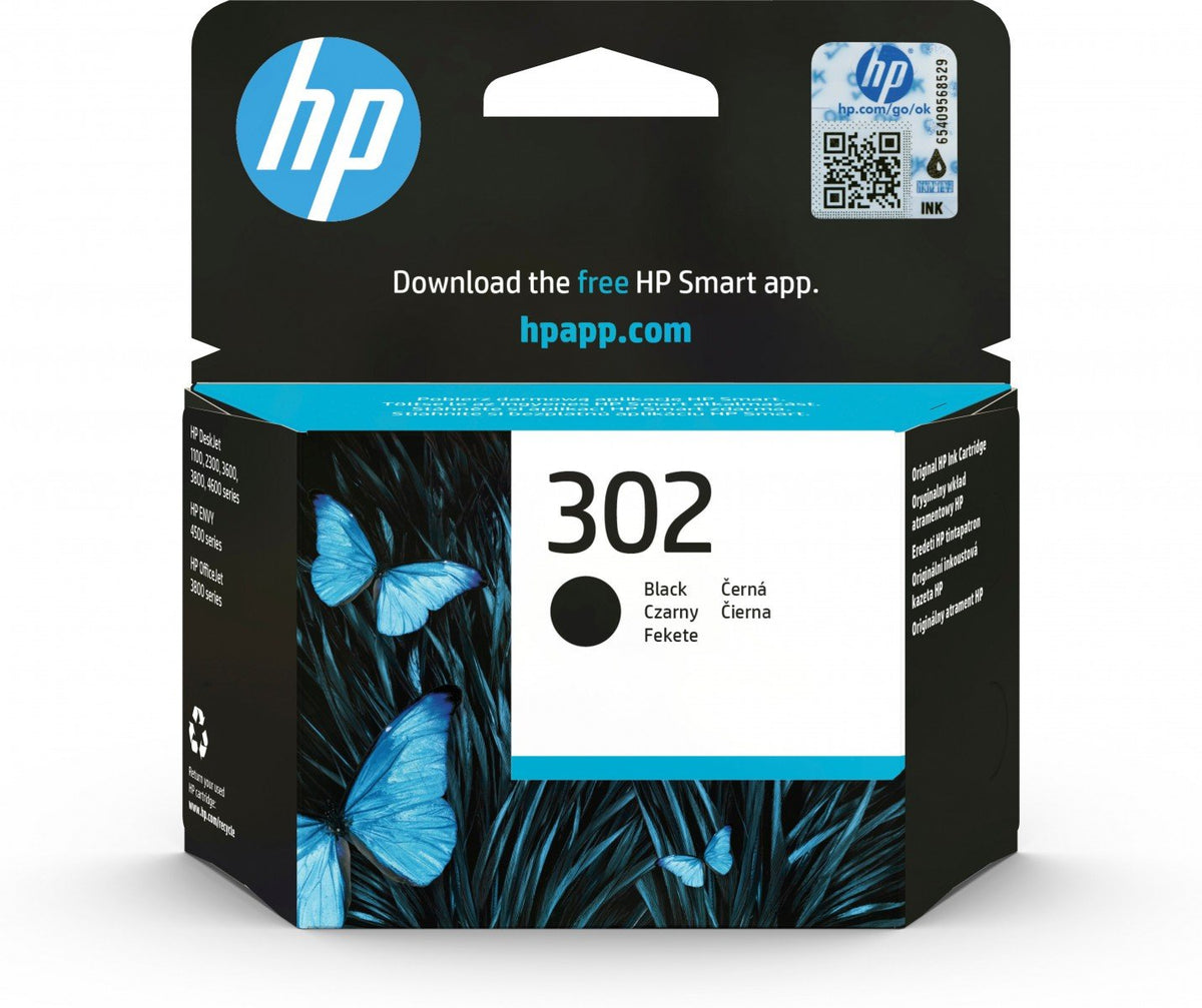 HP Tinte F6U66AE 302 schwarz - Original - Ink Cartridge
