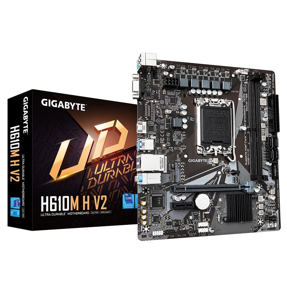 GIGABYTE H610M H V2 carte mere Intel H610 Express LGA 1700 micro ATX