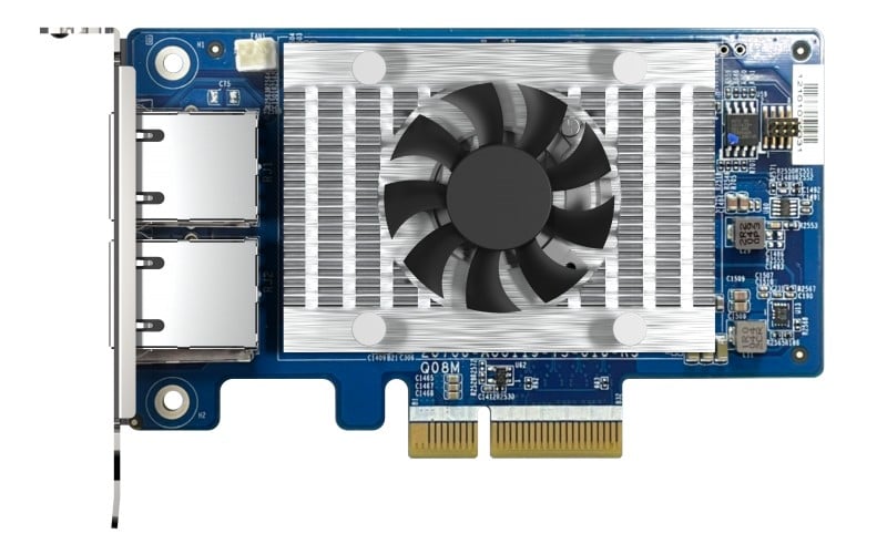 Dual-port 10GBASE-T 10GbE network expa