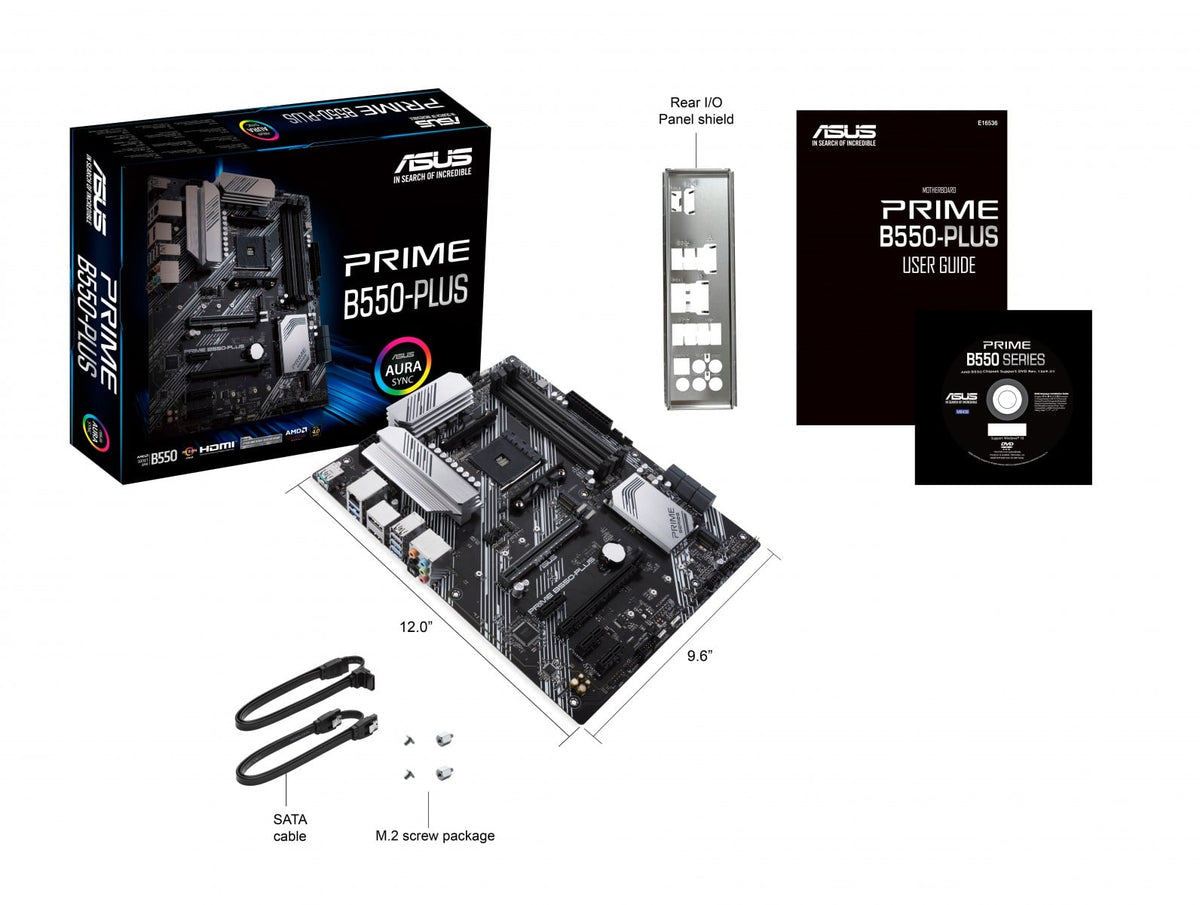 ASUS PRIME B550-PLUS AMD B550 Emplacement AM4 ATX