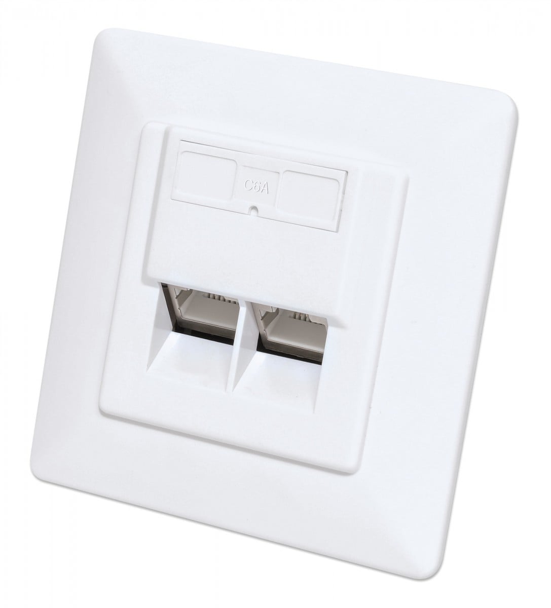 Intellinet 771917 prise de courant 2 x RJ-45 Blanc