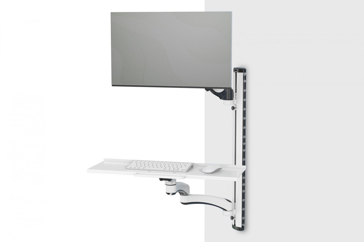 "Digitus DA-90451 support et équerre de station de travail/PC tout en un 8 kg Noir, Blanc 81,3 cm (32"")"