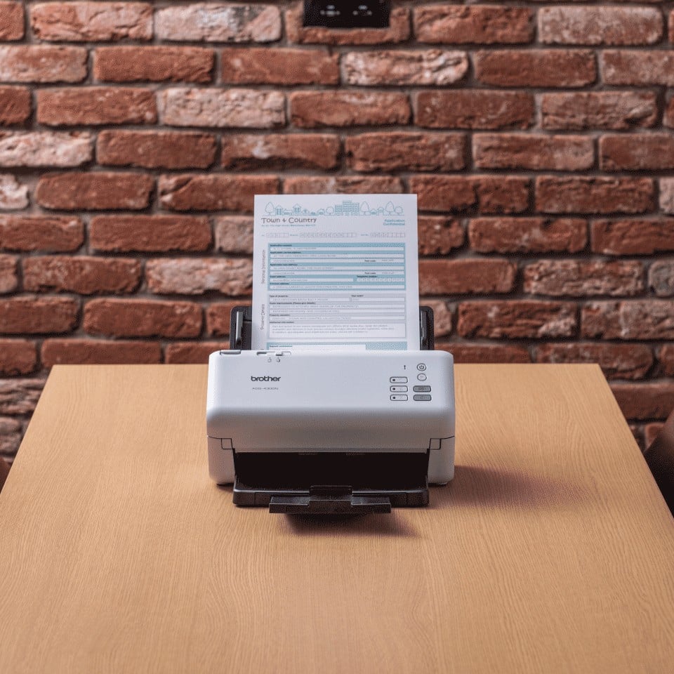 BROTHER Document Scanner Duplex Office 40ppm/80ipm ADF Feeder 80 f. ethernet