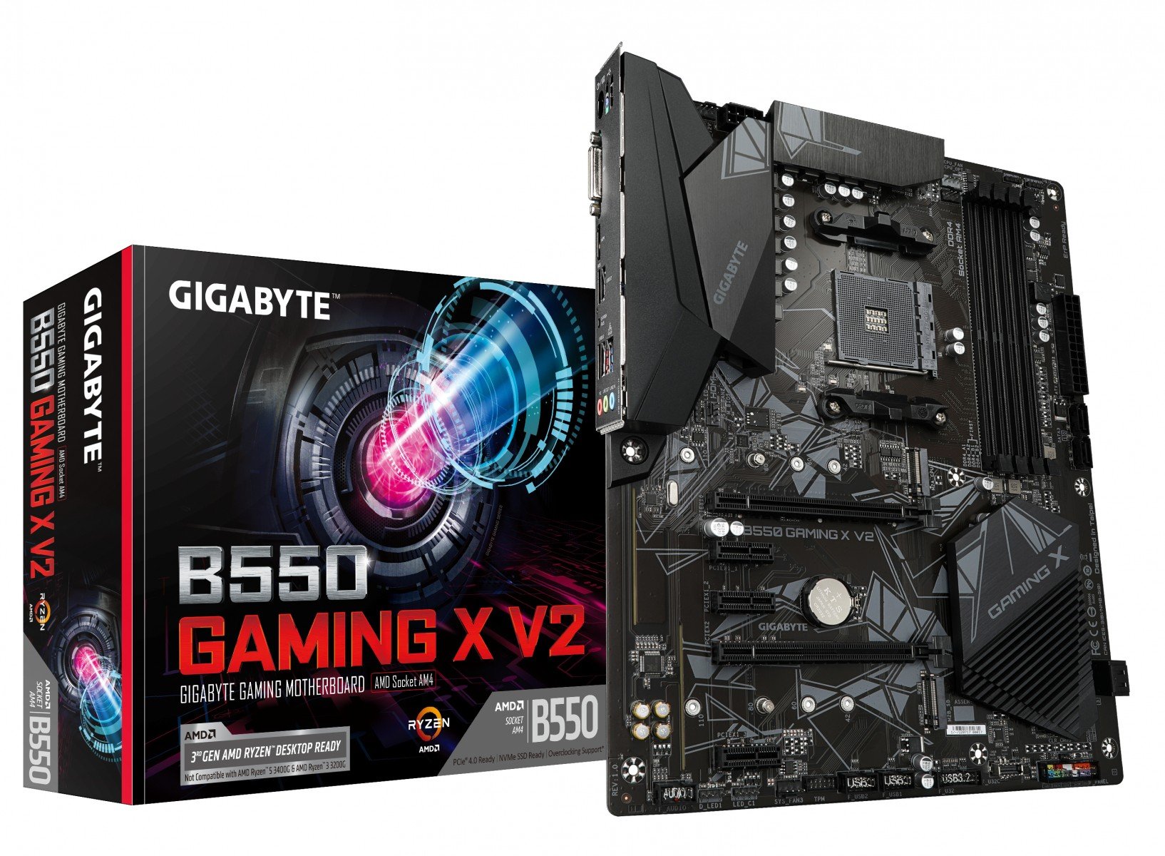 Gigabyte B550 Gaming X V2 AMD B550 Emplacement AM4 ATX