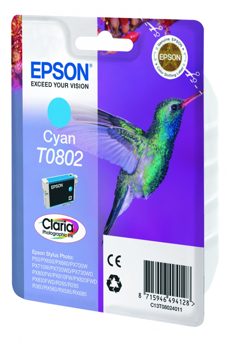 Ink/T0802 Hummingbird 7.4ml CY