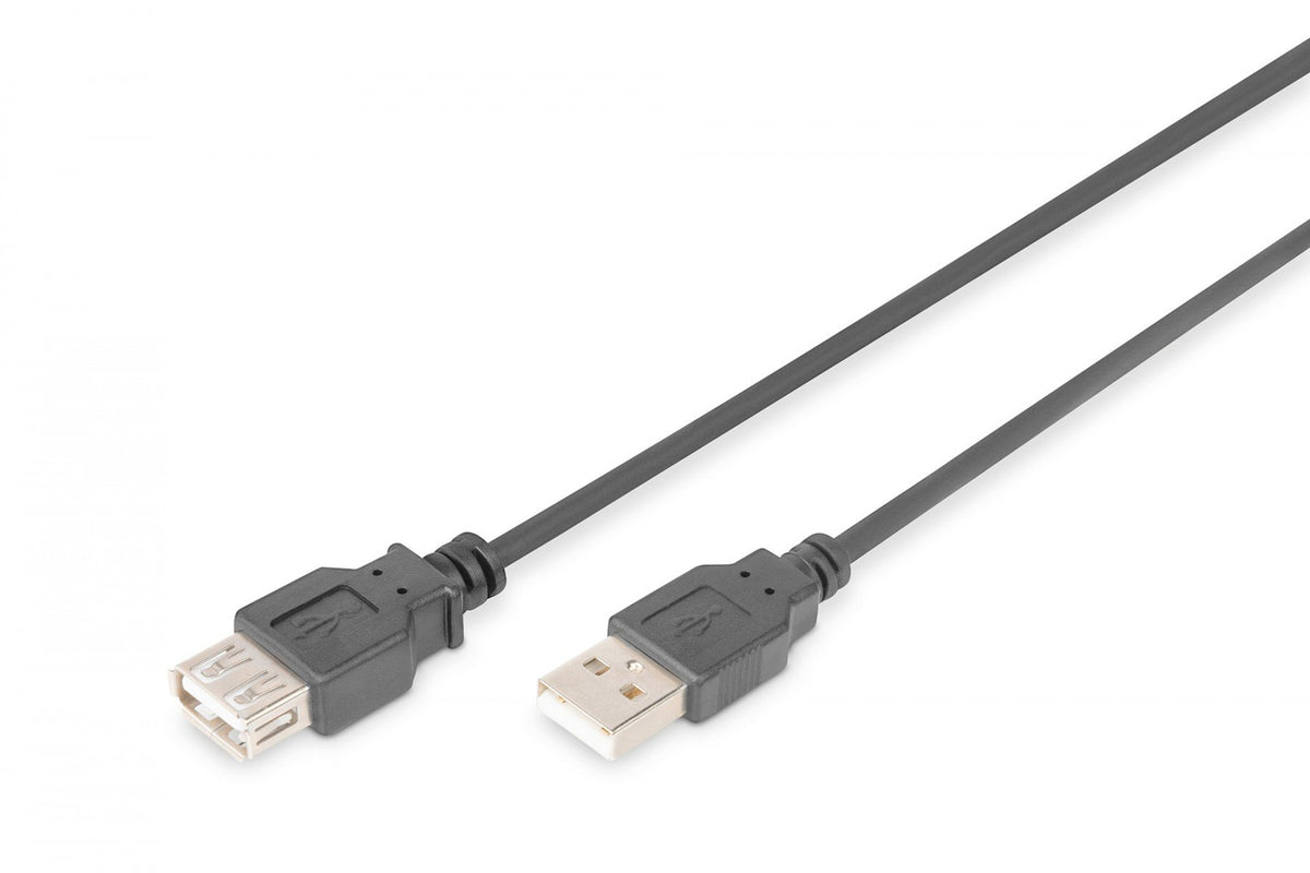 Digitus AK-300202-030-S câble USB USB 2.0 USB A 0,48 Gbit/s Noir