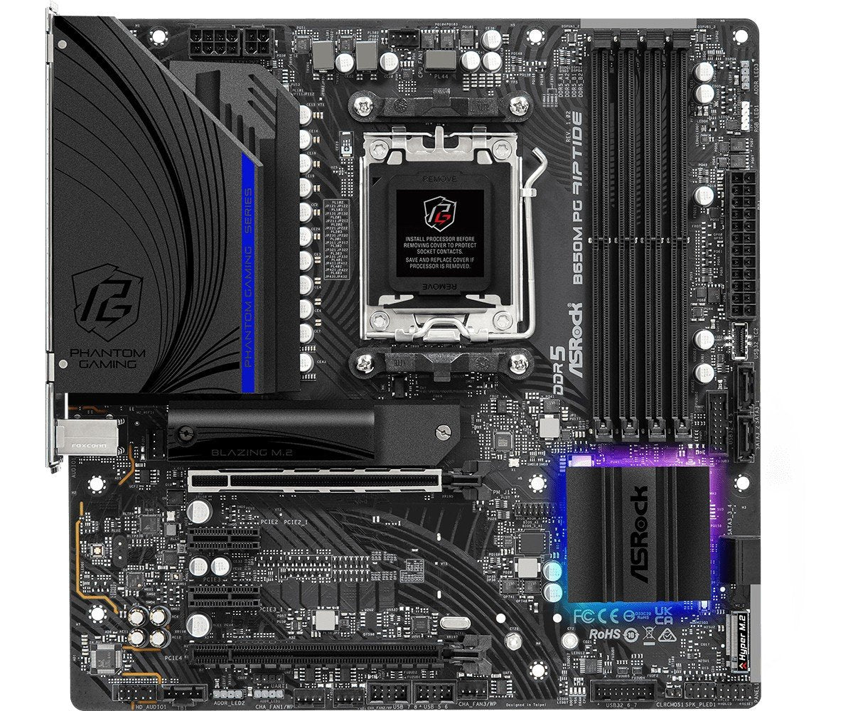 Asrock B650M PG Riptide AMD B650 Emplacement AM5 micro ATX