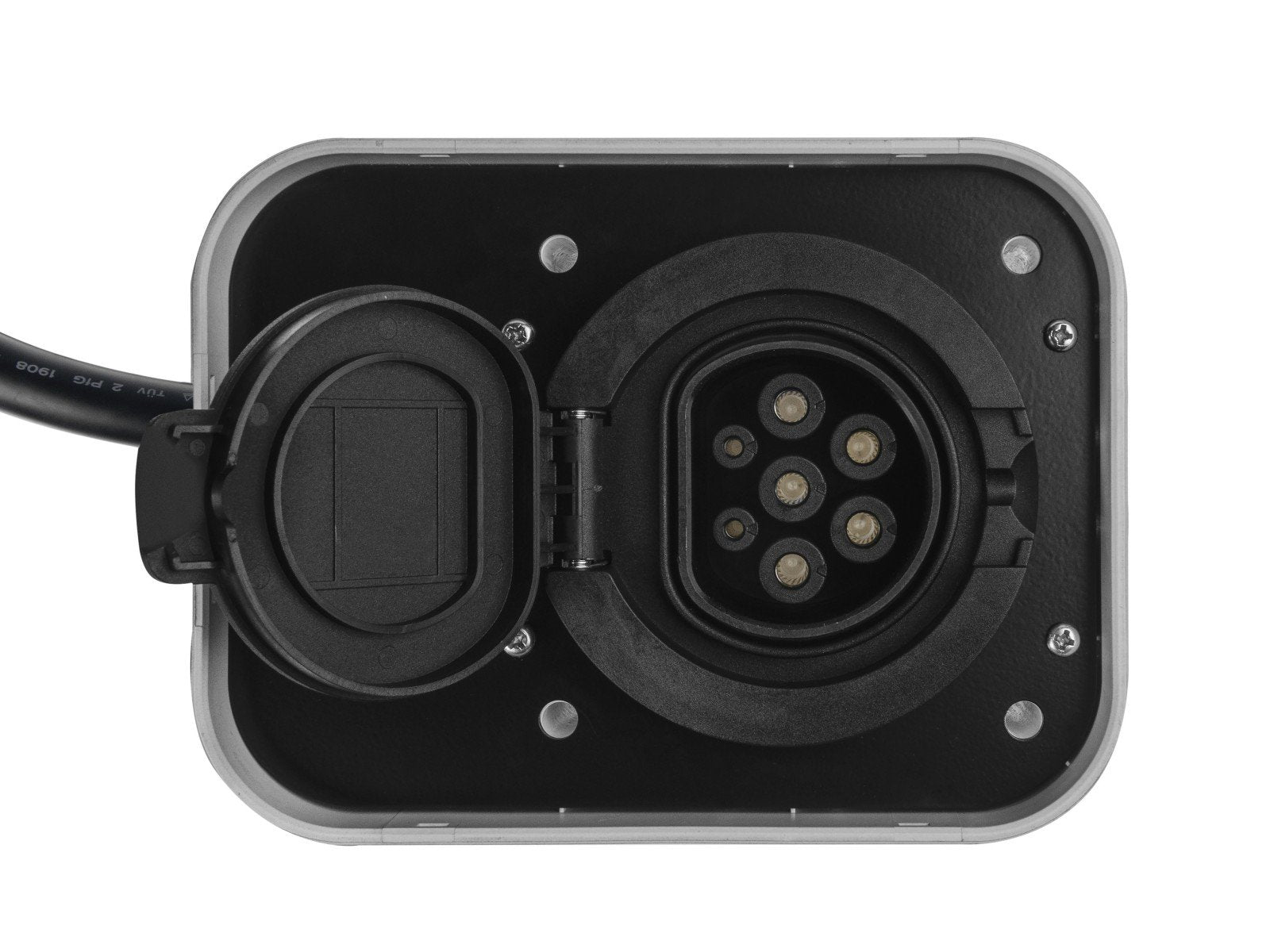 Chargeur Wallbox Green Cell EV Powerbox RFID 22KW avec prise de type 2