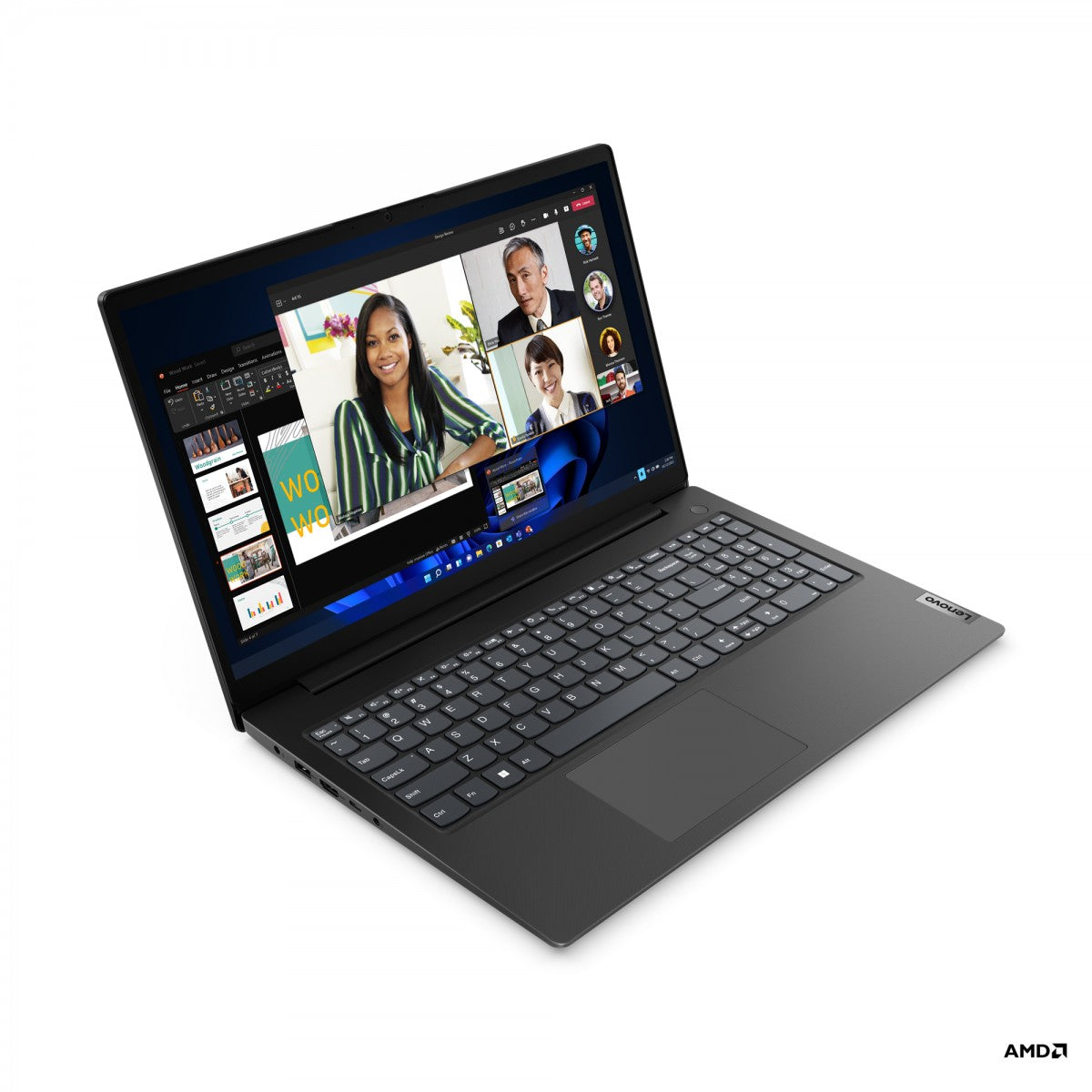 Lenovo V15 G4 AMN, AMD Ryzen™ 3 7320U (2.40 GHz, 2 MB), 15.6 1920 x 1080 Non-Touch, Windows 11 Pro 64, 8.0GB, 1x256GB SSD M.2 2242 PCIe Gen4 TLC, Business Black