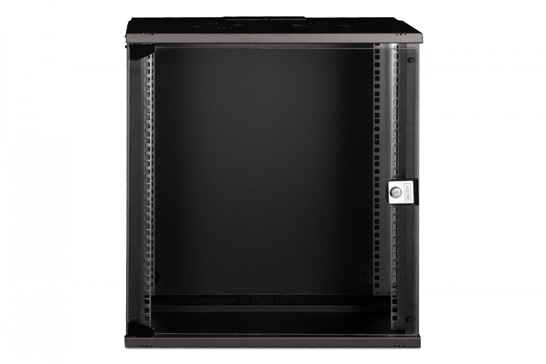 "Armoire réseau murale 19"" 12U, SOHO PRO 595 x 540 x 400 mm, porte en verre, noire, non assemblée, 60 kg"