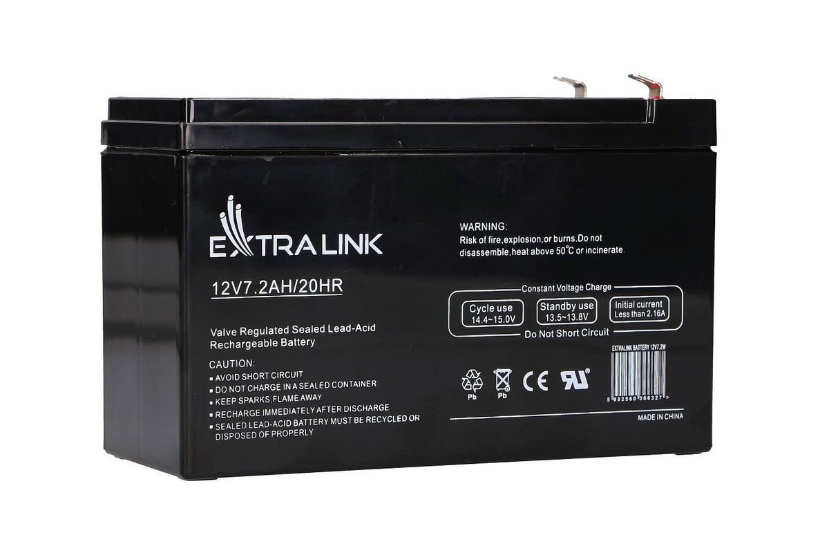 Extralink AGM 12V 7.2Ah - Batterie - 7.200 mAh Sealed Lead Acid (VRLA) 7,2 Ah