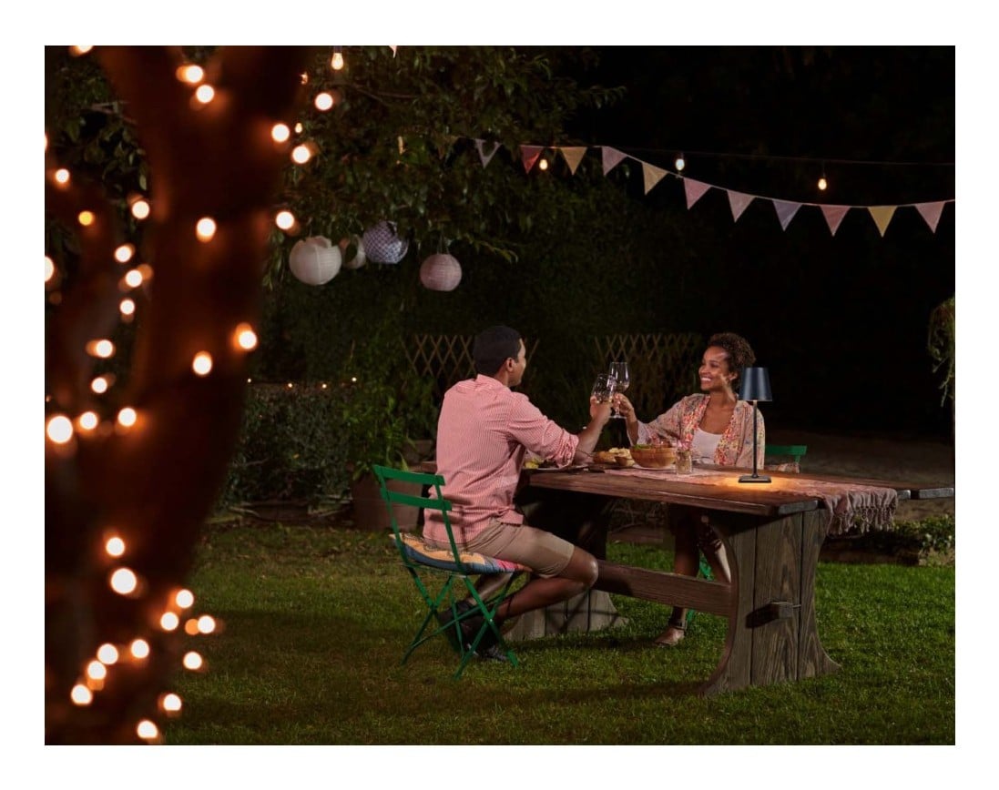 Techly I-LED LAMP-BK Lampe de table LED sans fil tactile noire