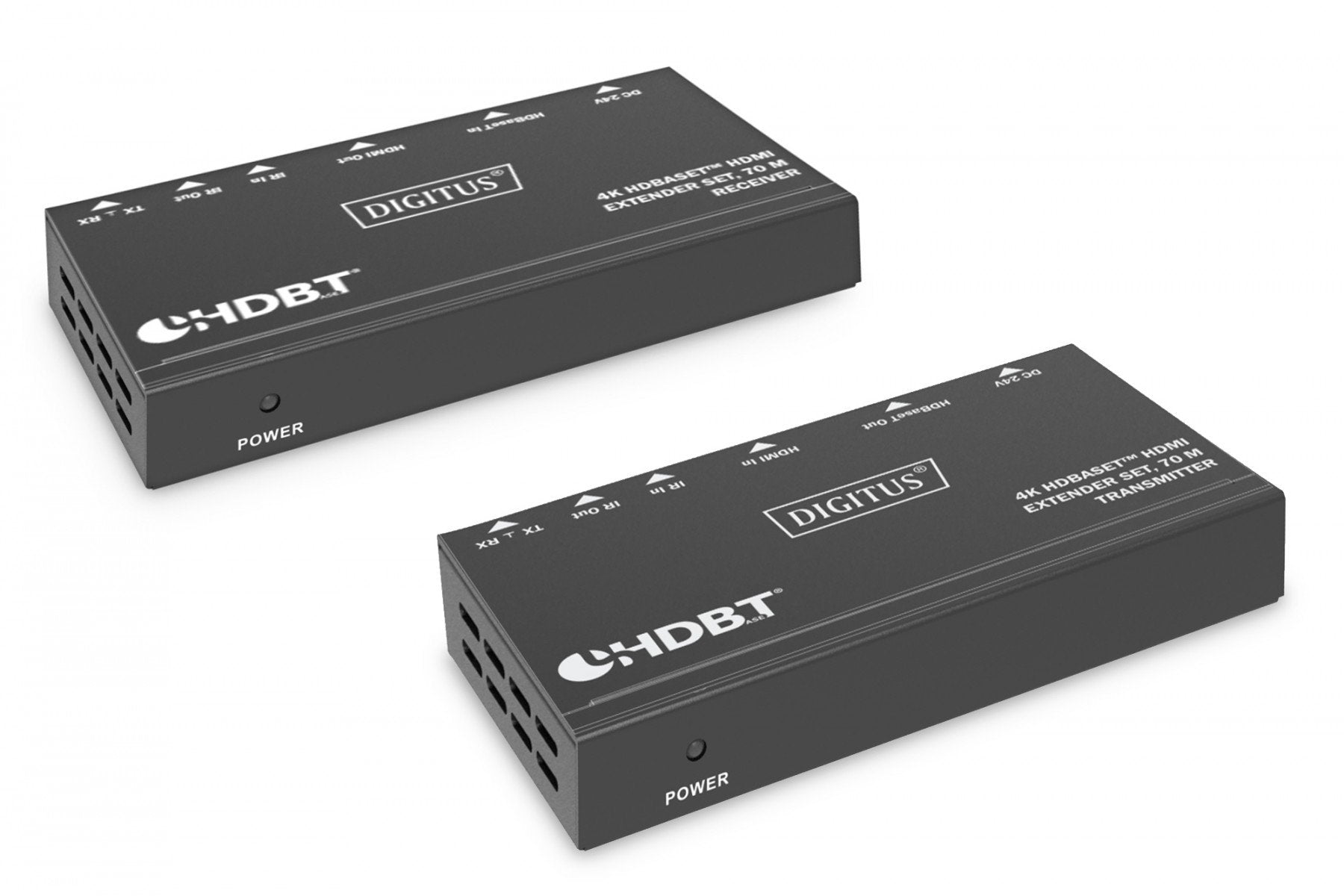 Digitus DS-55520 extension audio/video Émetteur et récepteur AV Noir