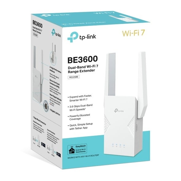 TP-LINK WiFi 7 bi-bande 3.6 Gbit/s offre une vitesse allant jusquà 3.6 Gbit/s 2882 Mbps sur 5 GHz et 688 Mbps sur 2.4 GHz