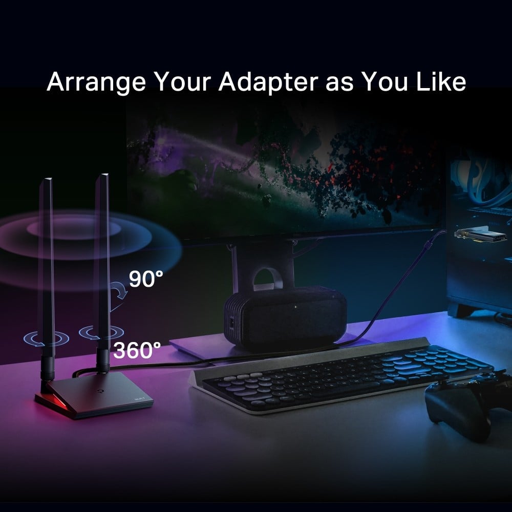 BE9300 Wi-Fi 7 Bluetooth 5.4 PCIe Adapte