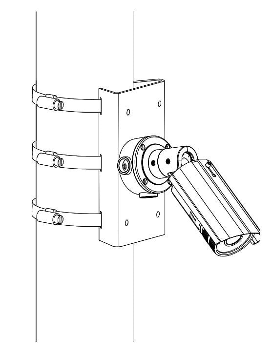 Hikvision DS-1275ZJ Support de montage sur poteau