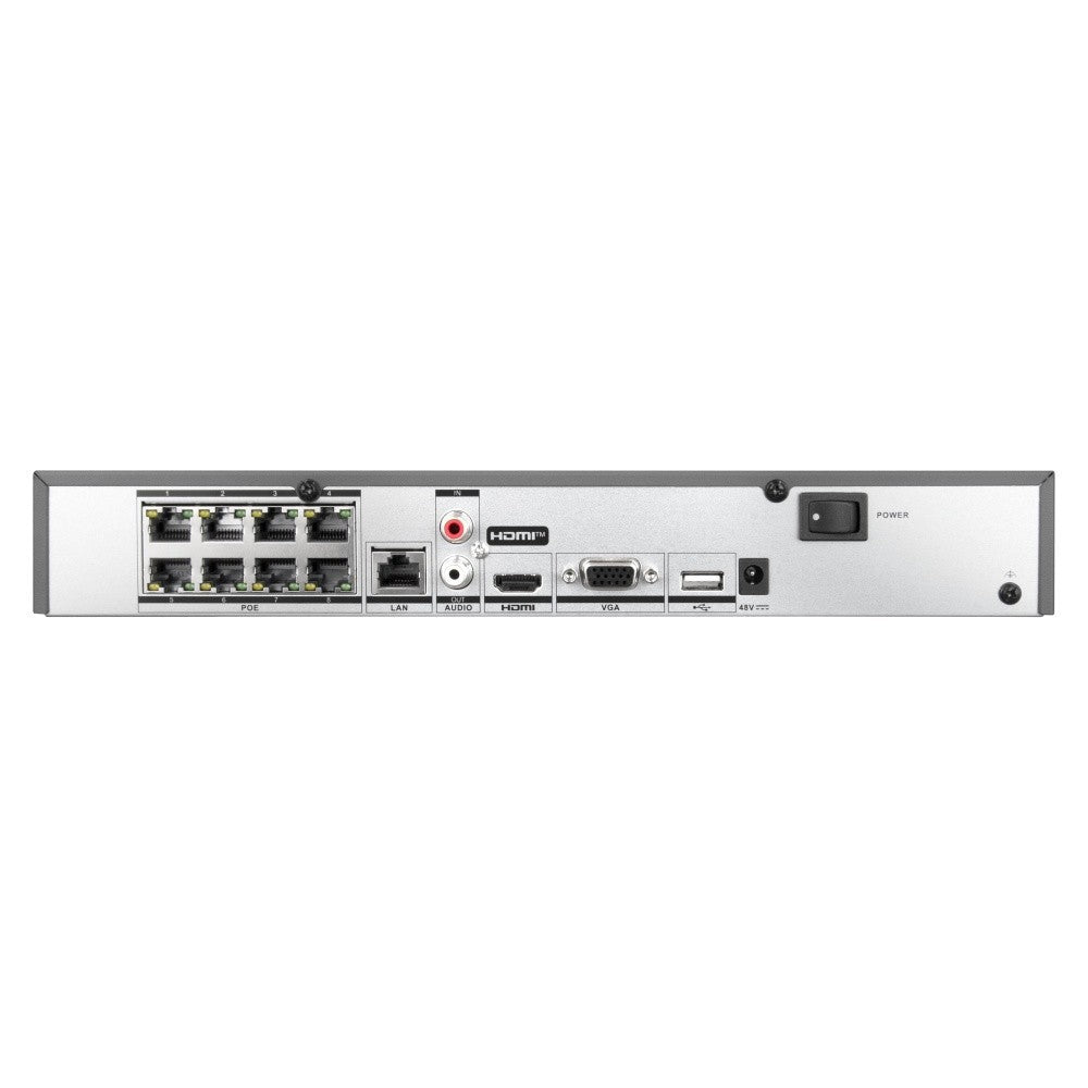 BCS BCS-V-NVR0801-4KE-8P(3) Enregistreur IP AcuSense 8 canaux avec PoE 75W et sortie HDMI 4K