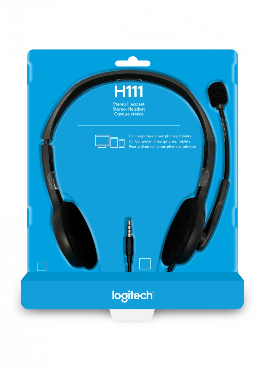 LOGITECH Stereo H111 Headset on-ear wired