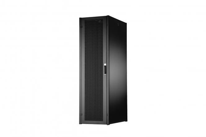 "Armoire réseau debout Hyper Pro 19"" 42U rack 600x1000, porte avant perforée, noire, 1000 kg"
