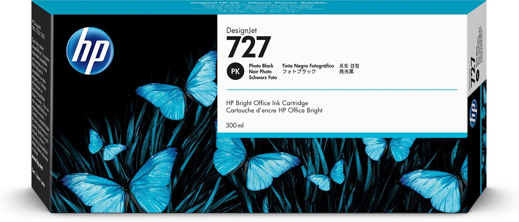 HP 727 original 300-ml Ink cartridge F9J79A Photo Black