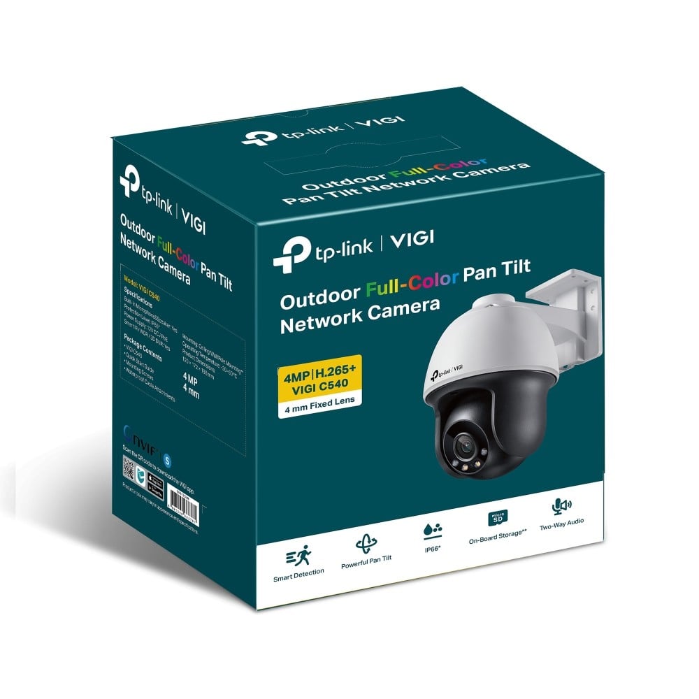 TP-LINK VIGI C540 4MM 4MP Full-Color Pan/Tilt Network Camera