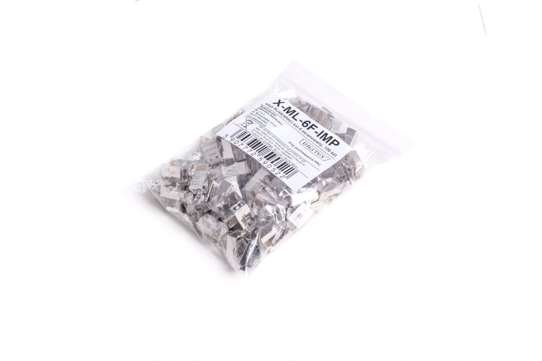Assmann RJ45 Modularstecker Katze. 6 geschirmt 8P8C X-ML-6F-IMP