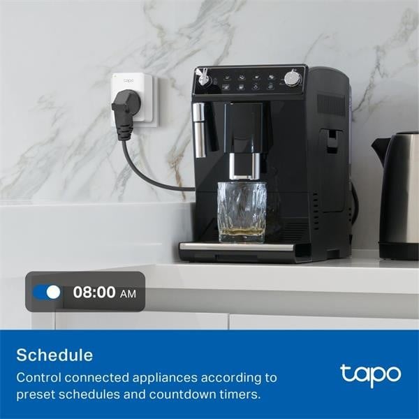 TP-Link TAPO P100M Prise intelligente 2300 W Maison, Bureau Blanc