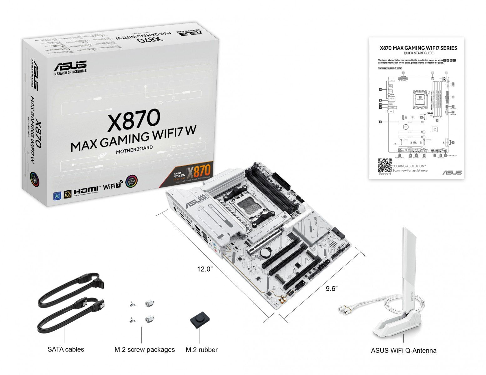 ASUS X870 MAX GAMING WIFI7 W AM5 MB 4xDDR5