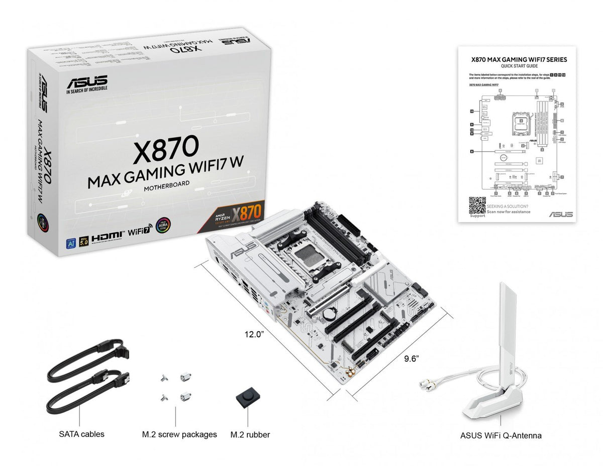 ASUS X870 MAX GAMING WIFI7 W AM5 MB 4xDDR5