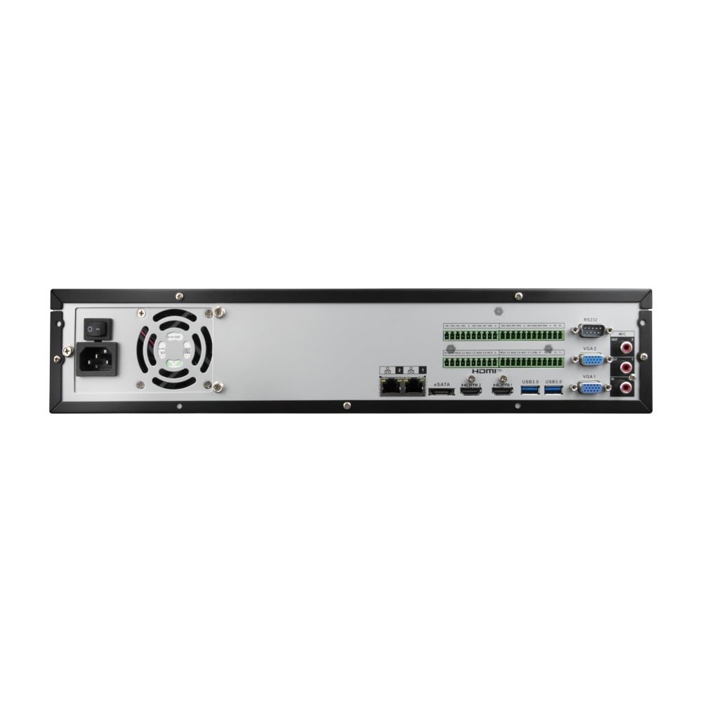 BCS BCS-L-NVR6408R-A-4K-Ai(2) Enregistreur IP 64 canaux avec RAID et 8 disques durs, prise en charge des caméras 32MP