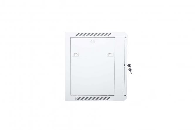"Digitus DN-W19 09U/600 Armoire réseau murale 19"" 9U rack 600x600, porte en verre, gris, a section unique, assemblée, 60kg"