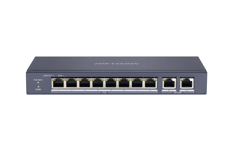Hikvision DS-3E0310P-E/M 8 Port Fast Ethernet Unmanaged POE Switch
