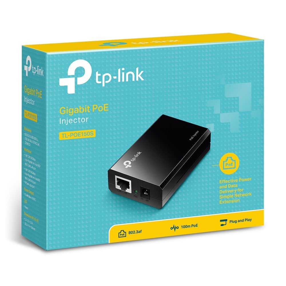 TP-LINK PoE Injector Adapter IEEE 802.3af Compliant