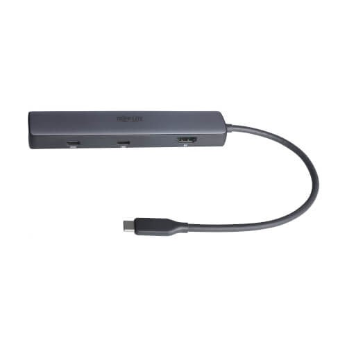 EATON TRIPPLITE USB-C Multiport Adapter 8K HDMI 3 USB Hub Ports Gigabit Ethernet 100W PD Charging HDR HDCP 2.3