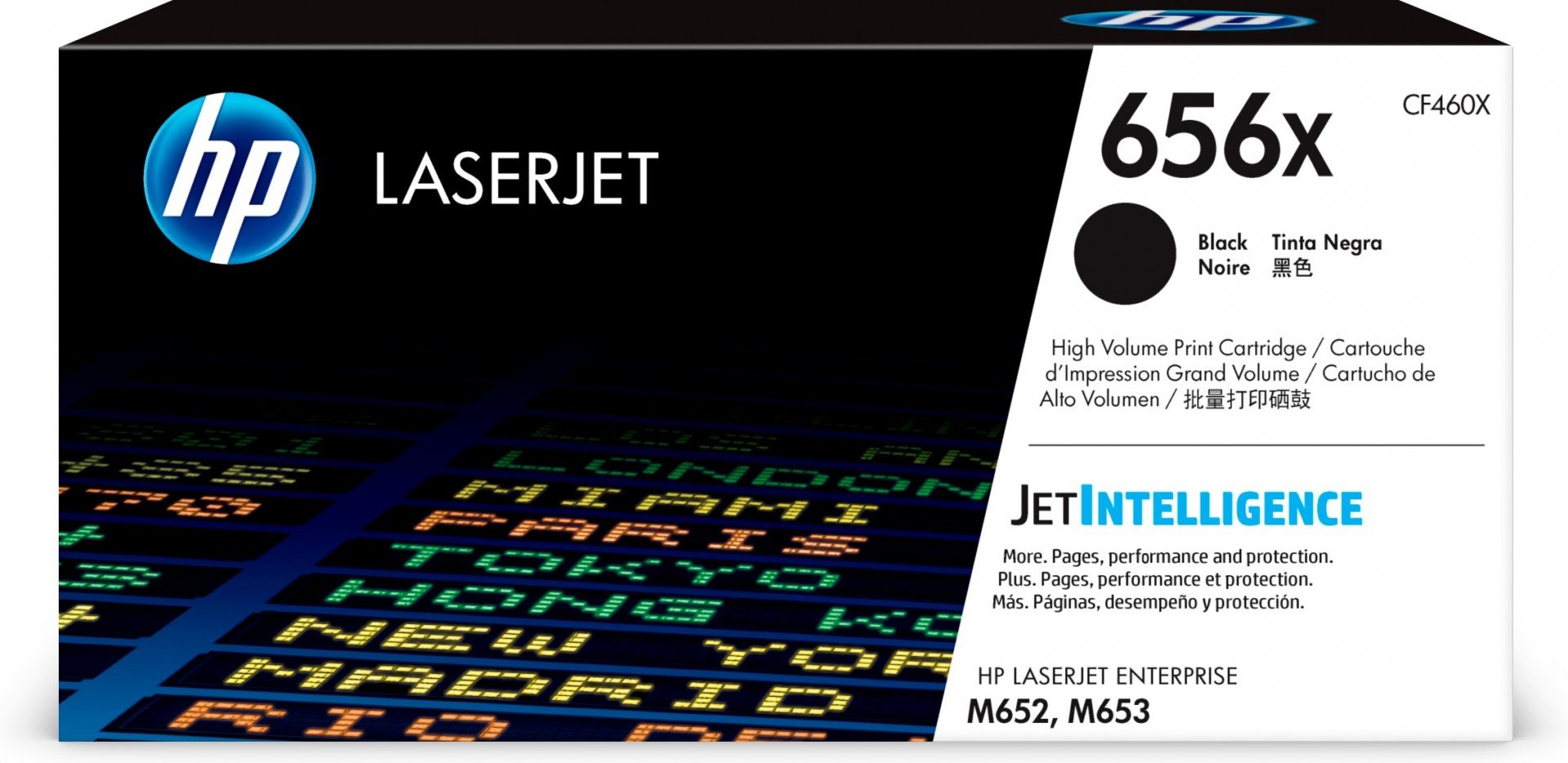 HP 656X original LaserJet Toner cartridge CF460X Black High Yield