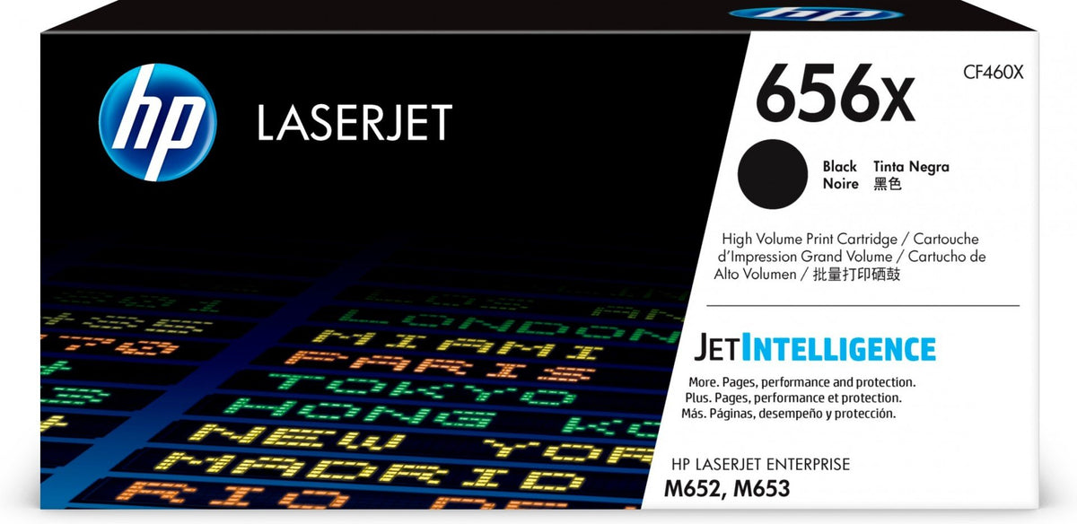HP 656X original LaserJet Toner cartridge CF460X Black High Yield