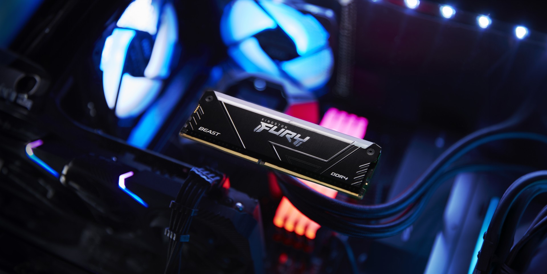 KINGSTON 32Go 3200MT/s DDR4 CL16 DIMM Kit of 2 FURY Beast RGB