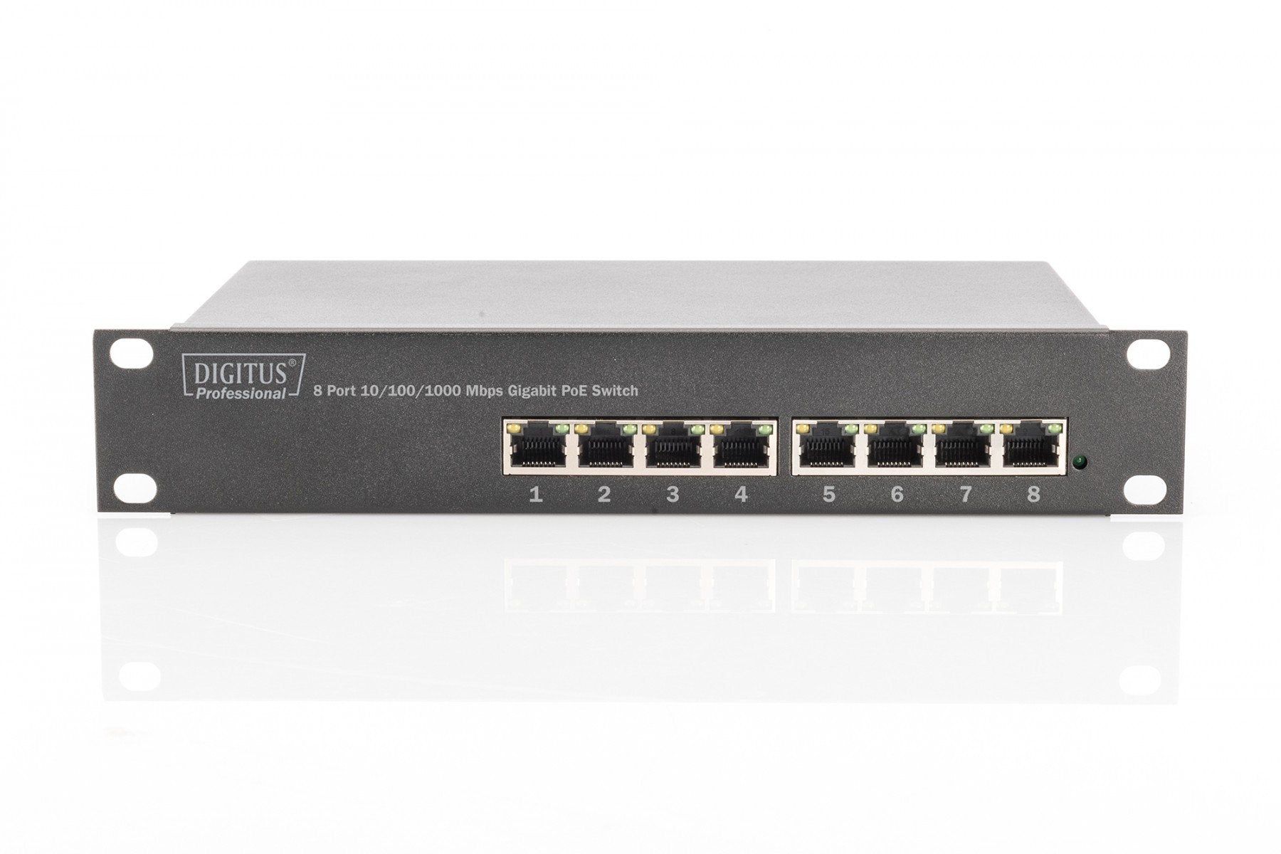 Digitus DN-95317 commutateur réseau Non-géré Gigabit Ethernet (10/100/1000) Connexion Ethernet, supportant l'alimentation via ce port (PoE) Gris