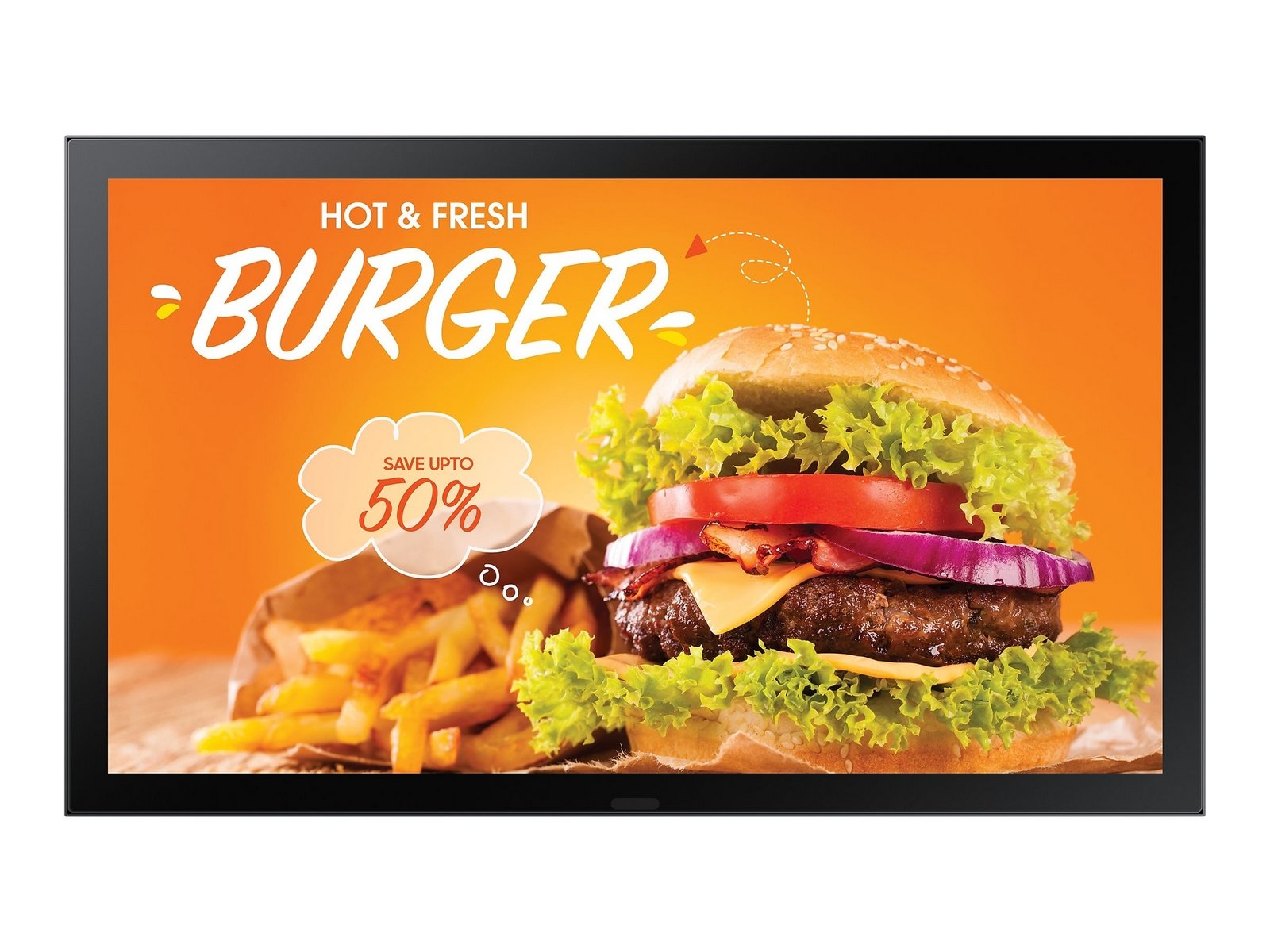 SAMSUNG OH24B Outdoor LCD 24p FHD 16:9 IP56 rated display kit with protection glass 1500nits 2xUSB 2.0 RJ45 HDMI