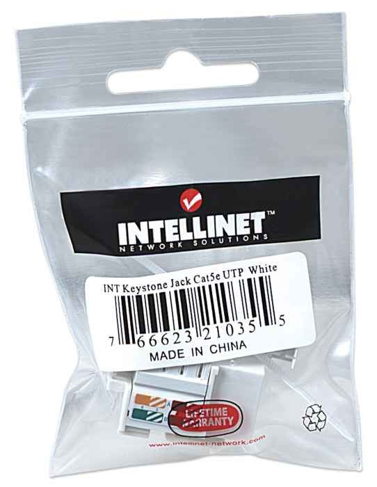 Intellinet 210355 Module keystone C5 UTP blanc