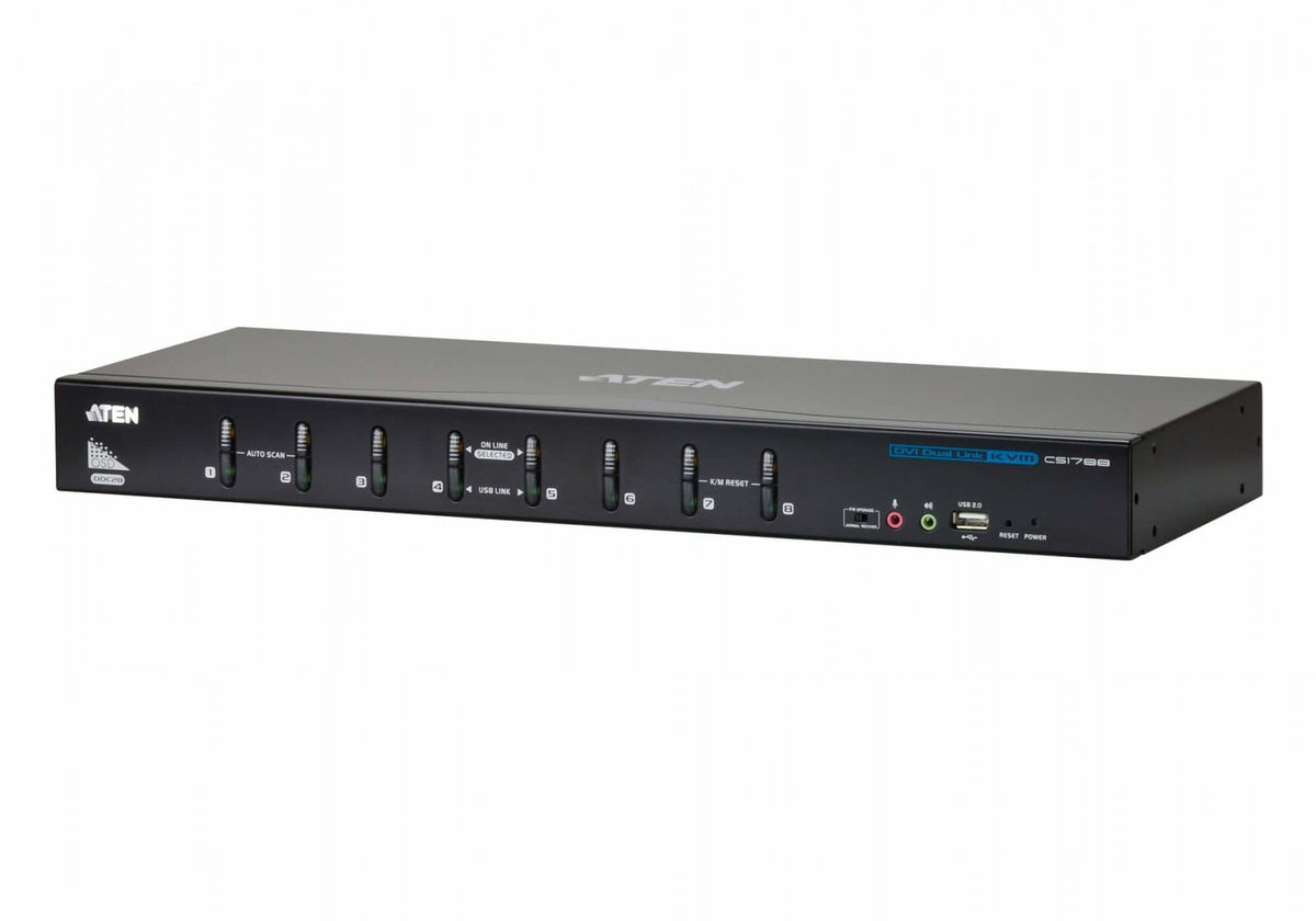 Aten CS1788 - Switch KVM DVI/USB + Audio 8 ports Dual Link
