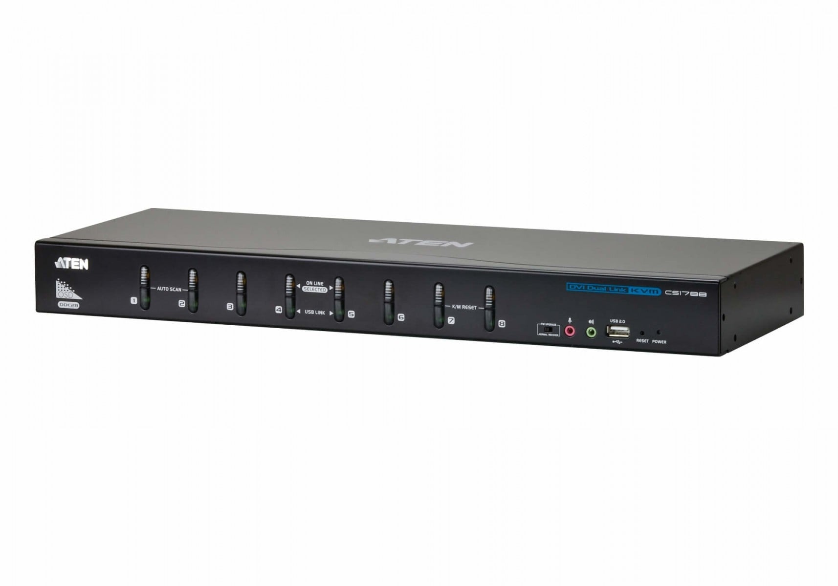 ATEN CS1788-AT-G commutateur écran, clavier et souris Noir