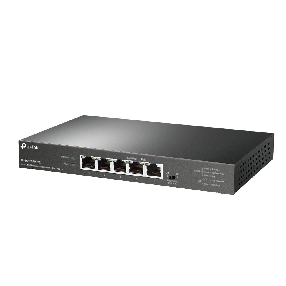 5-Port 2.5G Desktop Switch with 4-Port