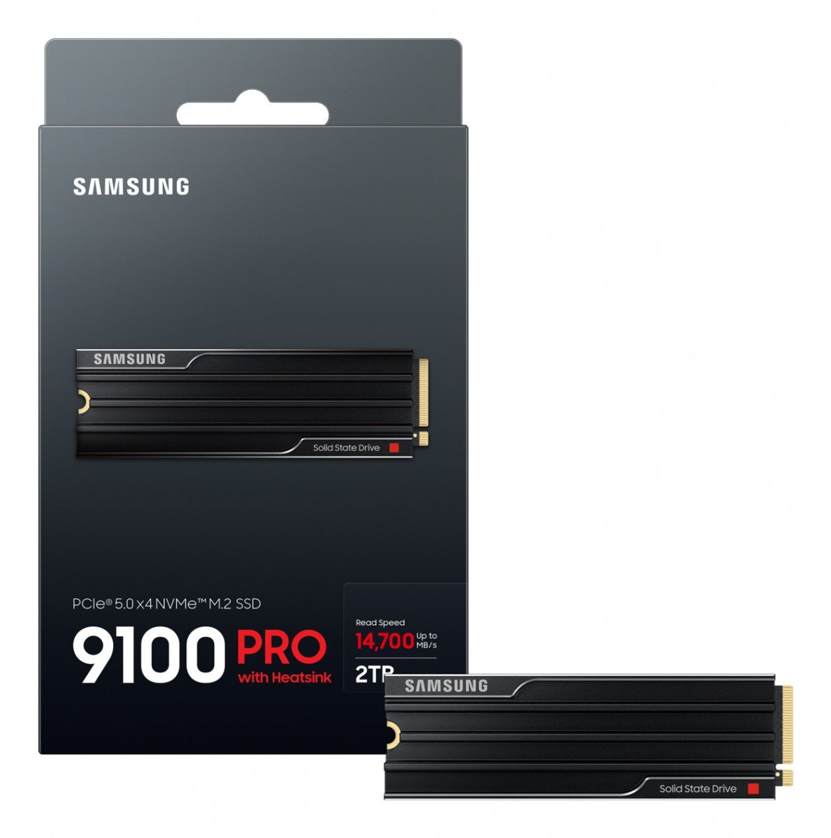9100PRO 2TB SSD M.2 NVMe PCIe 5 Heatsink