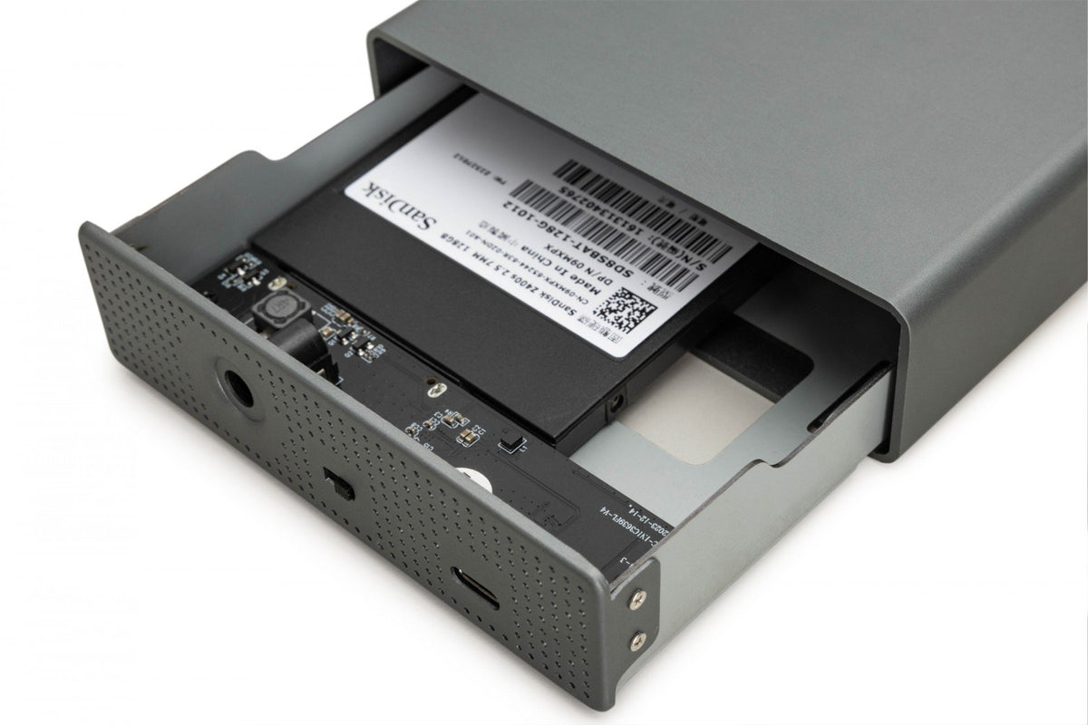"Boîtier USB 3.0 pour SSD/HDD SATA III 3,5"" max. 16 To avec alimentation, en aluminium"