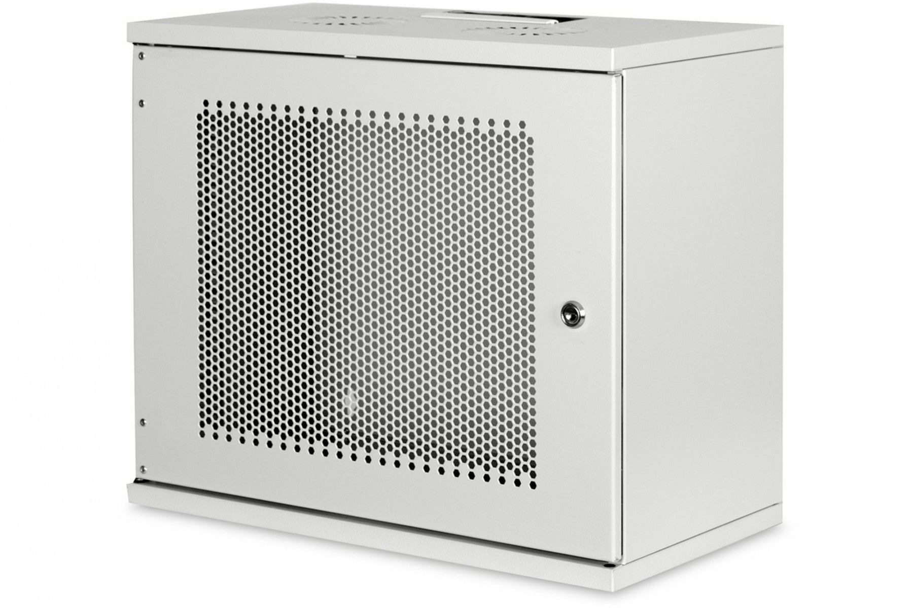 "Armoire réseau suspendue 19"" 9U rack 540x400, porte perforée, grise, non divisée, non assemblée, 60kg 460x540x400 mm, porte avant perforée, grise"